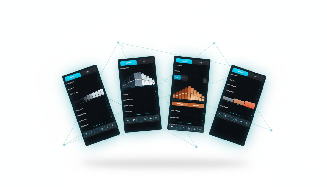 LumaRange panel in Photoshop with advanced mask display