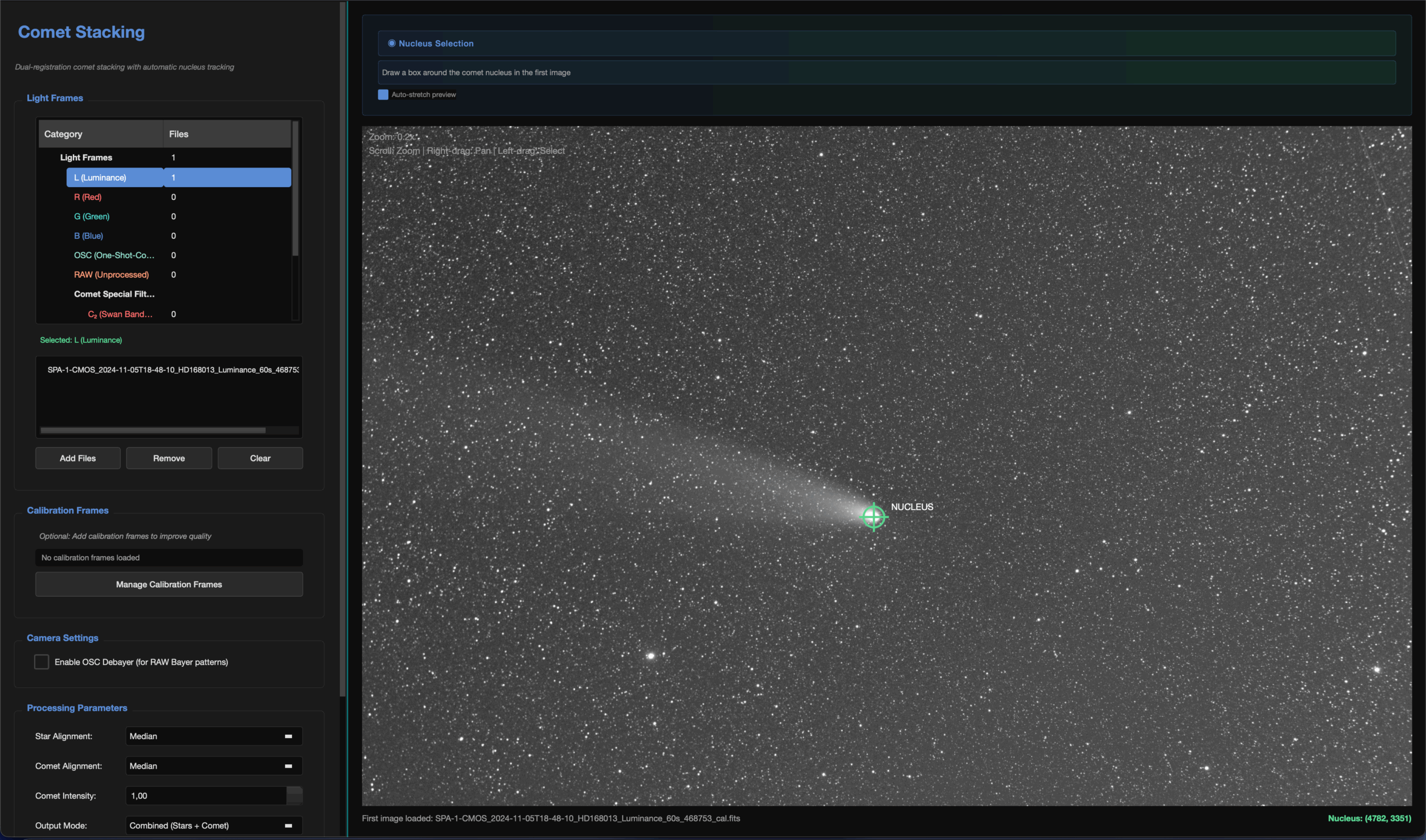 Comet Processing Engine Interface