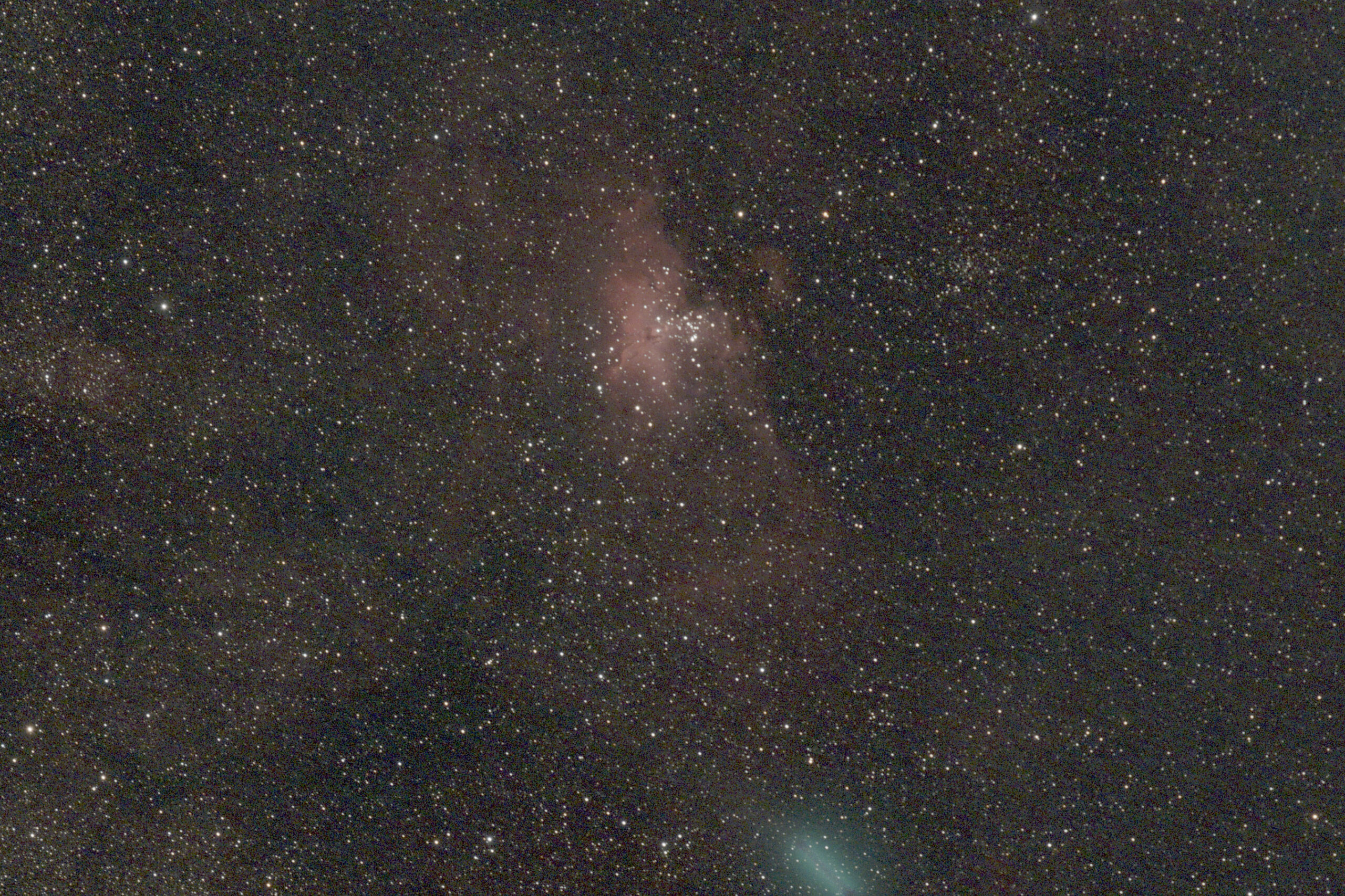 Before - noisy astrophotography image